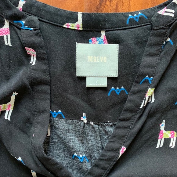 Anthropologie llama blouse - Picture 2 of 3